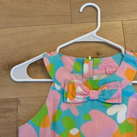 Lilly Pulitzer Bow Dress in Shorely Blue Mojo